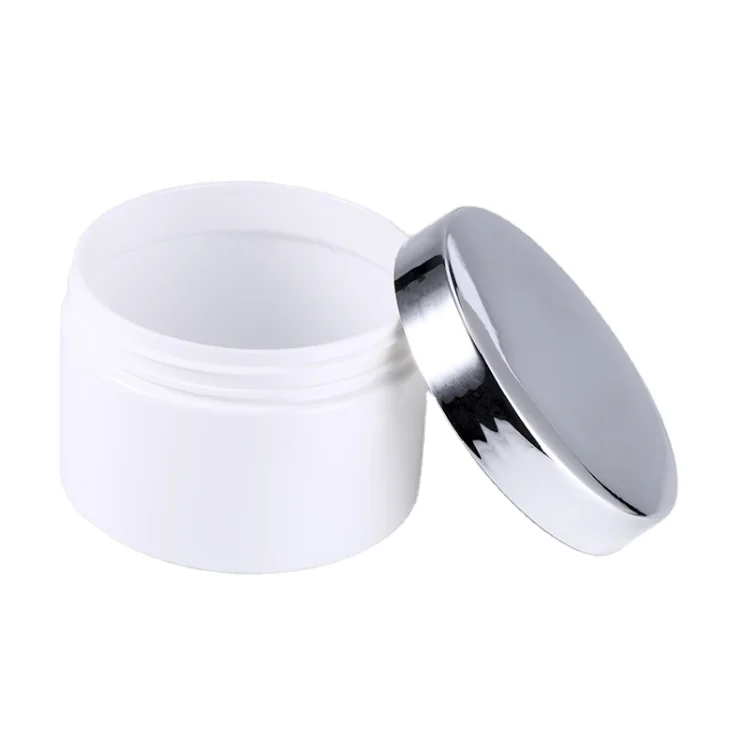 

QINGEN Manufacturer OEM Body Face Cream Jar Packaging 120ml White Plastic Pet Cosmetic Cream Jar