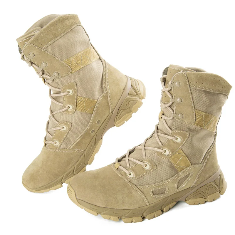 

Mountaineering Outdoor Combat Boots Rubber Outsole Military Boots Breathable And Deodorant Men's Boots