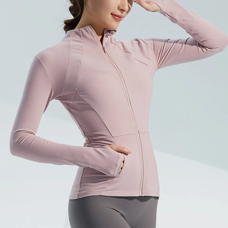 

New Style Women Active Wear Colors Workout Gym Jackets Fitness Slim Yoga Clothes