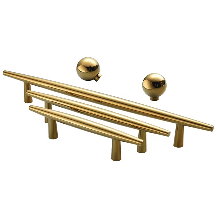 

YONFIA 3681RTS modern luxury furniture drawer handle pull rose gold cabinet wardrobe closet cupboard handle knob black design