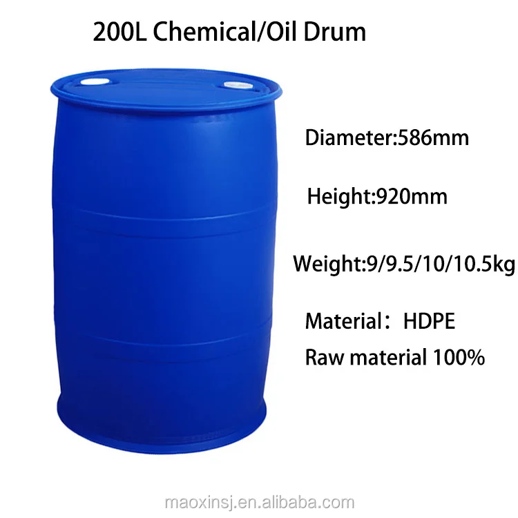 200 Liter Raw Material Plastic Hdpe 55 Gallon Blue Drum Barrel Buy