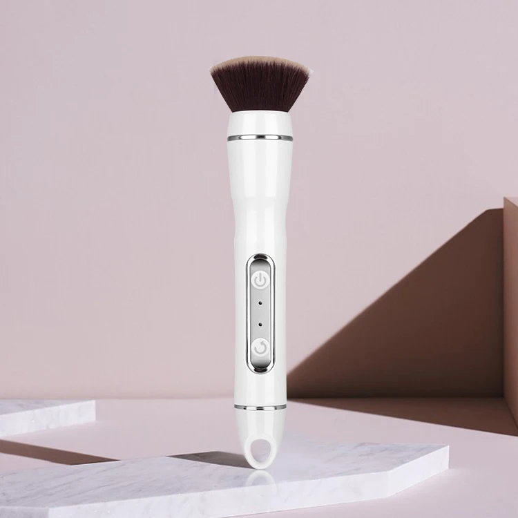 

Hot sale advanced sonic vibration cosmetic makeup brush kit, Black/white