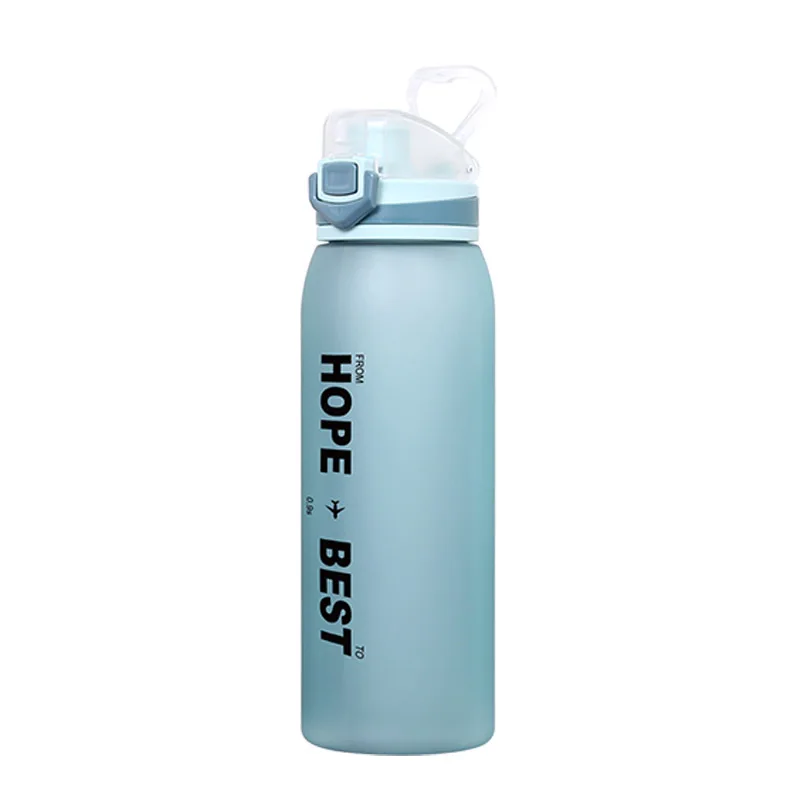 

2021hot amazon 900ml BPA Free Portable Plastic Water Bottles Tritan material cup custom color logo packing, Customized color