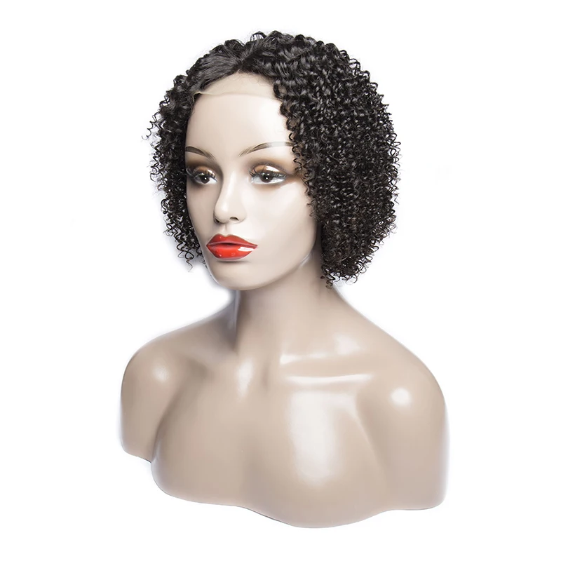 

FDX Cuticle Aligned 4*4 Curly Free Sample Closure Kinky Curly Lace Front Wigs for black women
