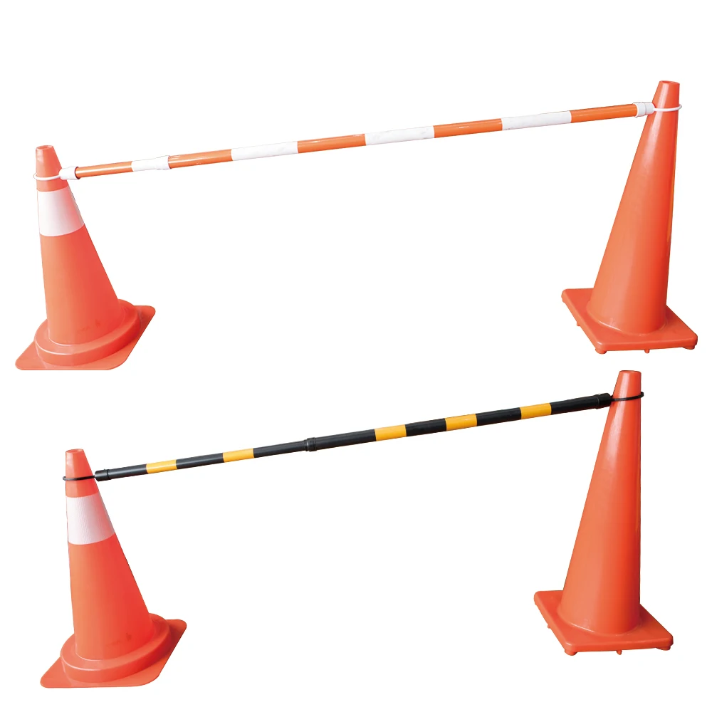 2.2m 3m Pvc Retractable Collapsible Plastic Traffic Cone Connect Bars
