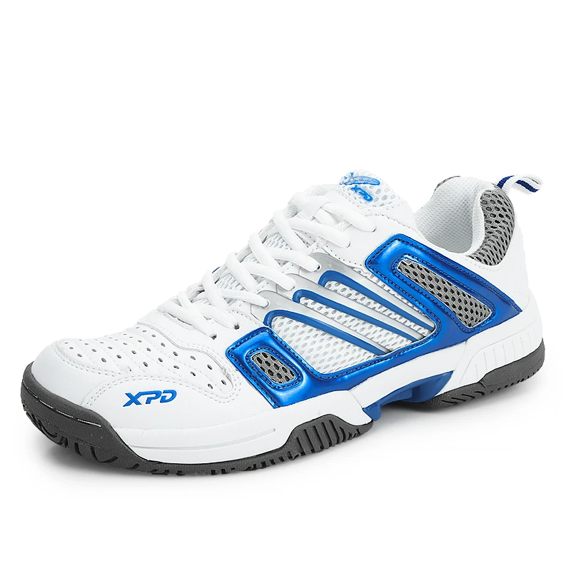 

2020 new microfiber white tennis shoes men, Blue red