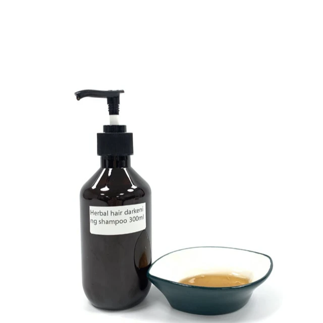 

Hot selling herbal formula hair-blacking shampoo