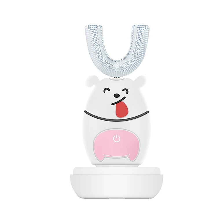 

U-Shaped Automatic with Three Gear Speed Clearing Modes Cartoon Modeling Kids Electric Toothbrush