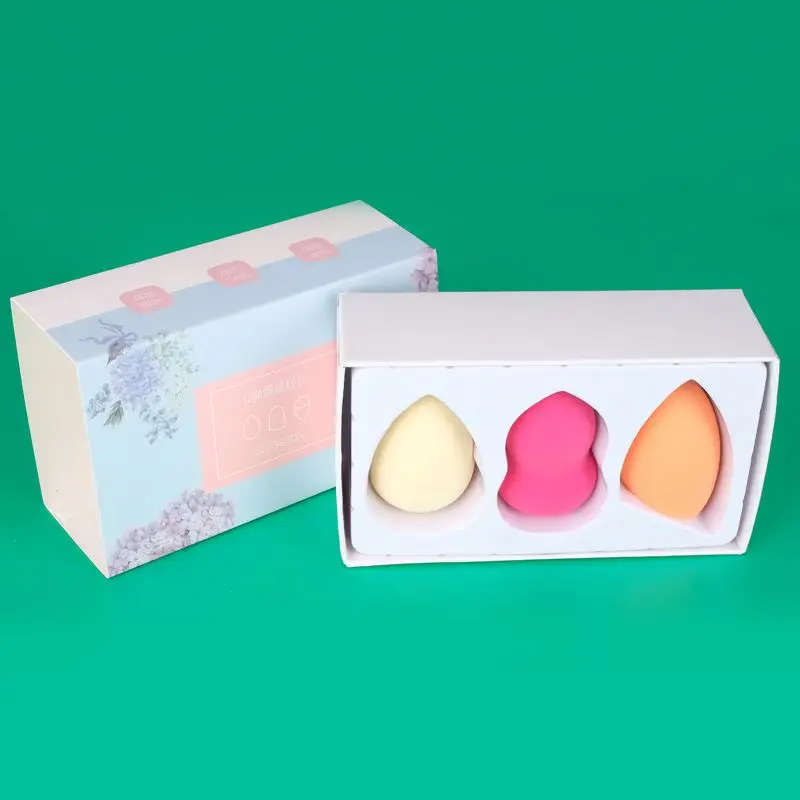 

3PCS In stock RTS make up egg Cosmetic Makeup Sponge Face Foundation Beauty Sponge Powder Blending egg, Customized as requested;any color is available