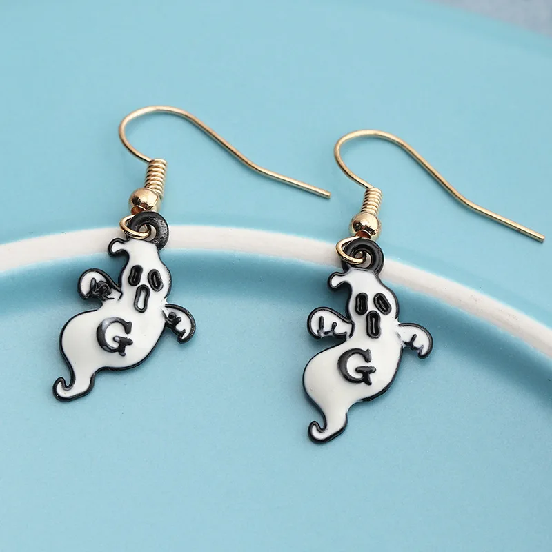 

Wholesale Personalized New Funny Halloween Earrings Pumpkin Ghost Vampire Earrings