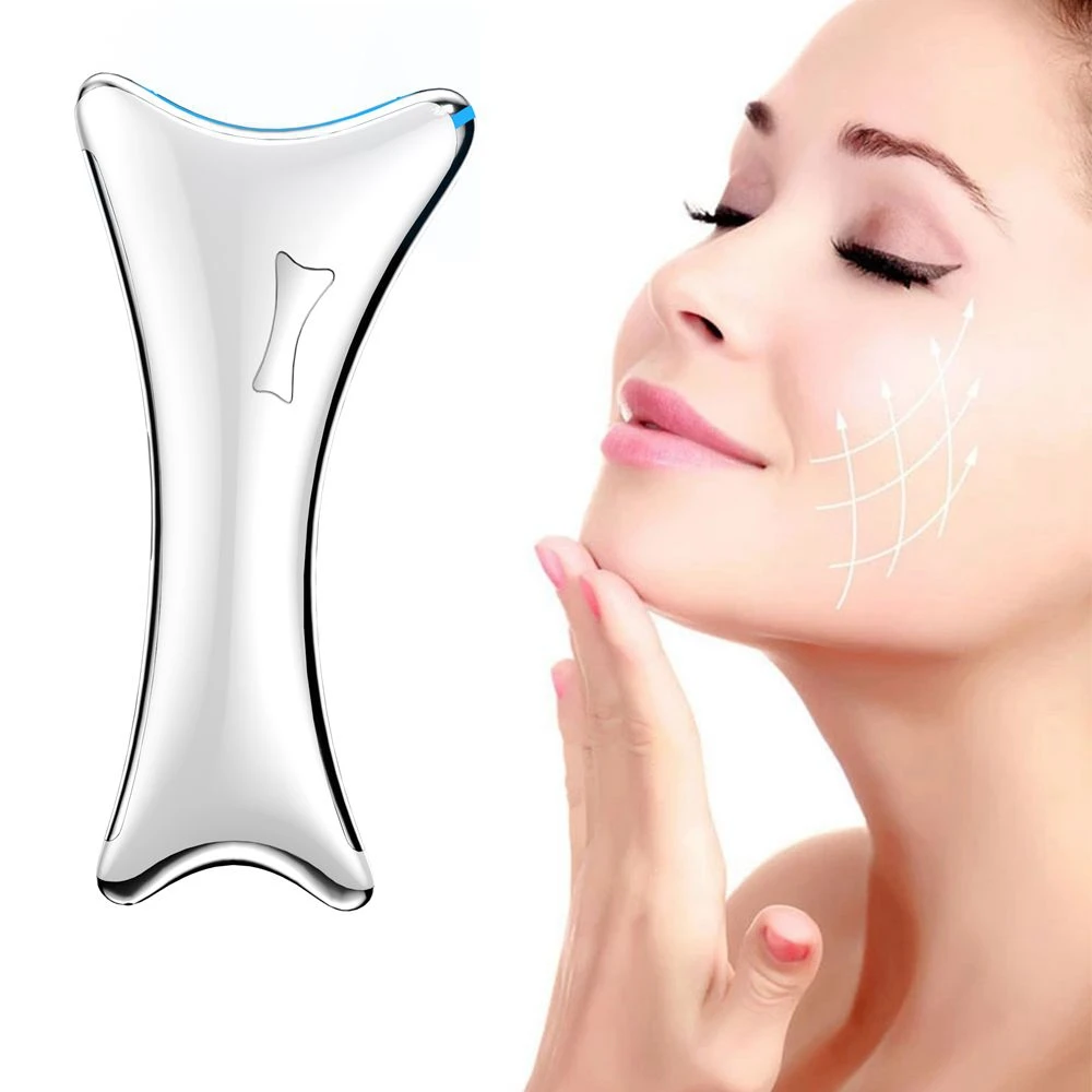 

2022 New Product Portable Rechargeable Led light gua sha Beauty massager Electric scraping massage tool for Wrinkle removal