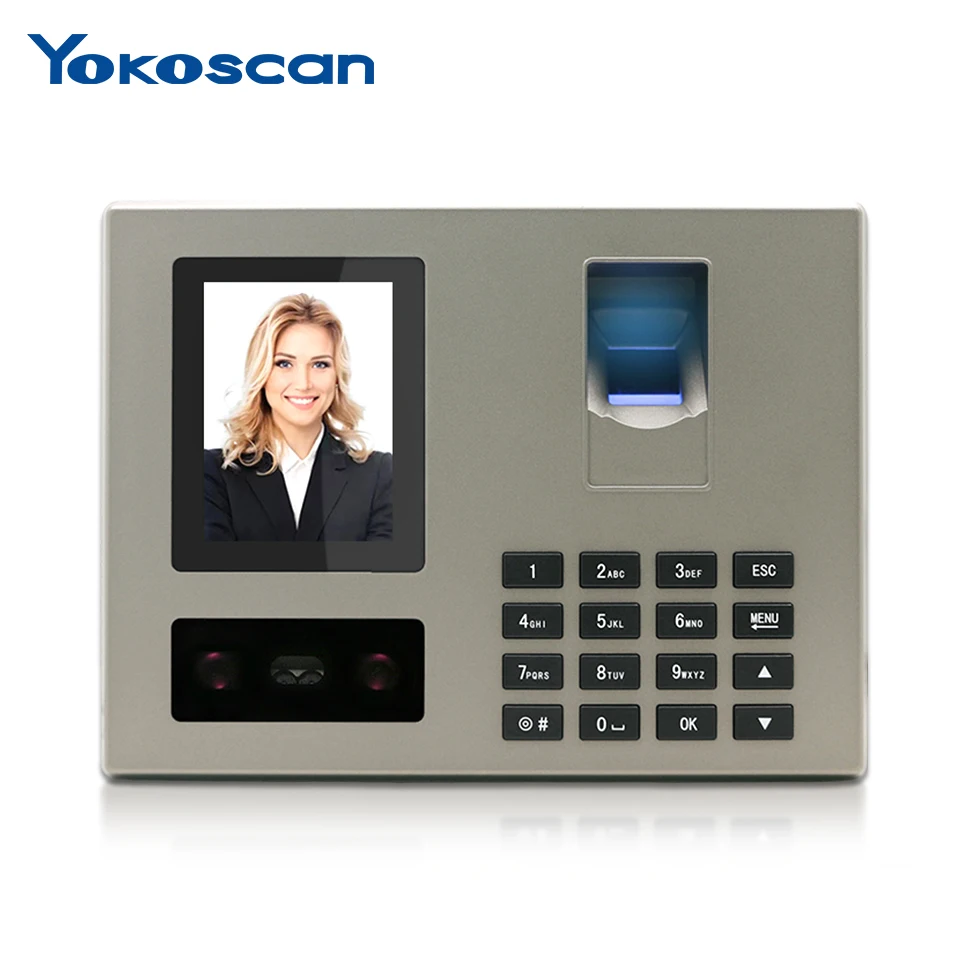 

FA03 Staff Biometric Face Recognition Fingerprint Scanner Clock In And Out Employee Time Attendance Machine Time Recorder