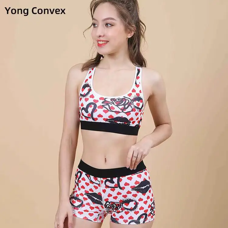 

Wholesale Women Solid Color Split Bikini Letter Swimwear Spot Swimsuit