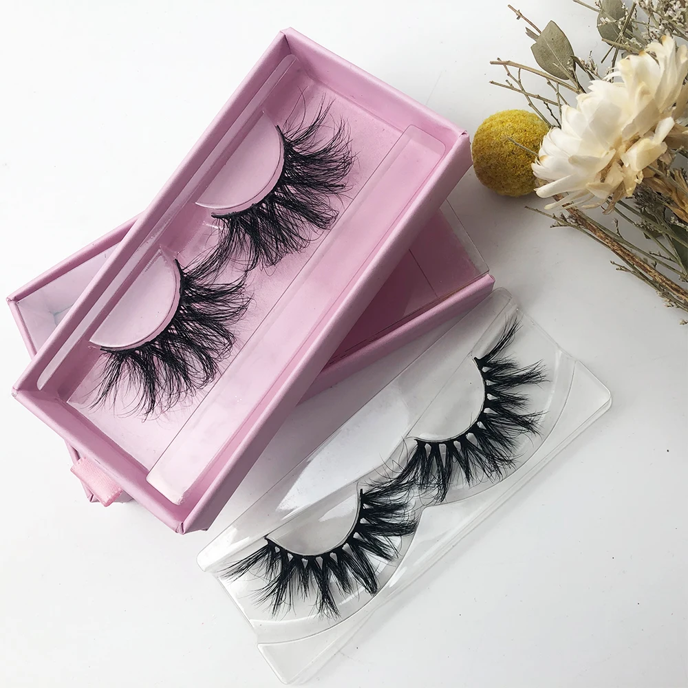 

Private label fake eyelashes 25mm 3D Real Mink fluffy Eyelash false lashes hand made strip eyelashes vendor