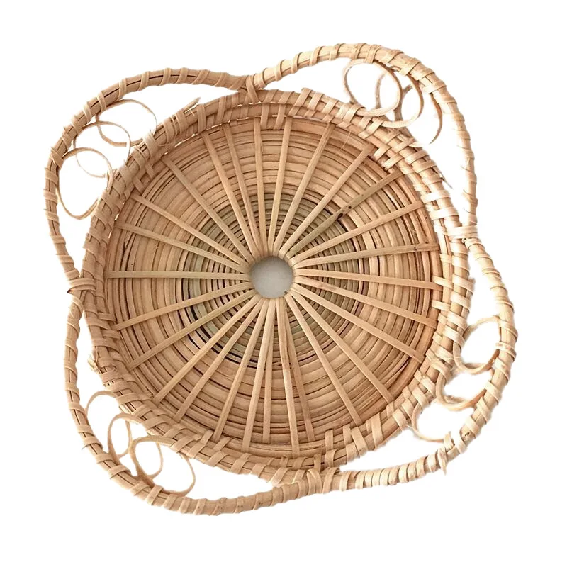 

Nordic Rattan Hand-woven Coaster Bamboo Coasters For Drinks Table Mats Rattan Coaster