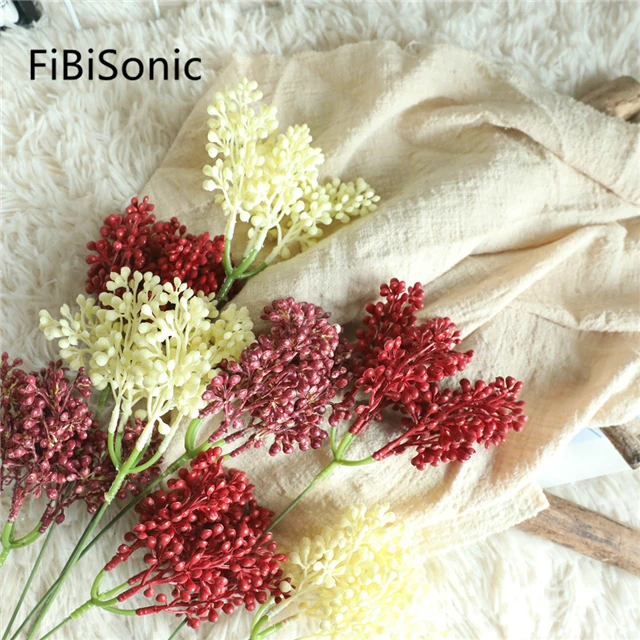 

Vase Flower Arrangement Material Artificial Fruit Branch DIY Bouquet Plastic Flower Branch, As show