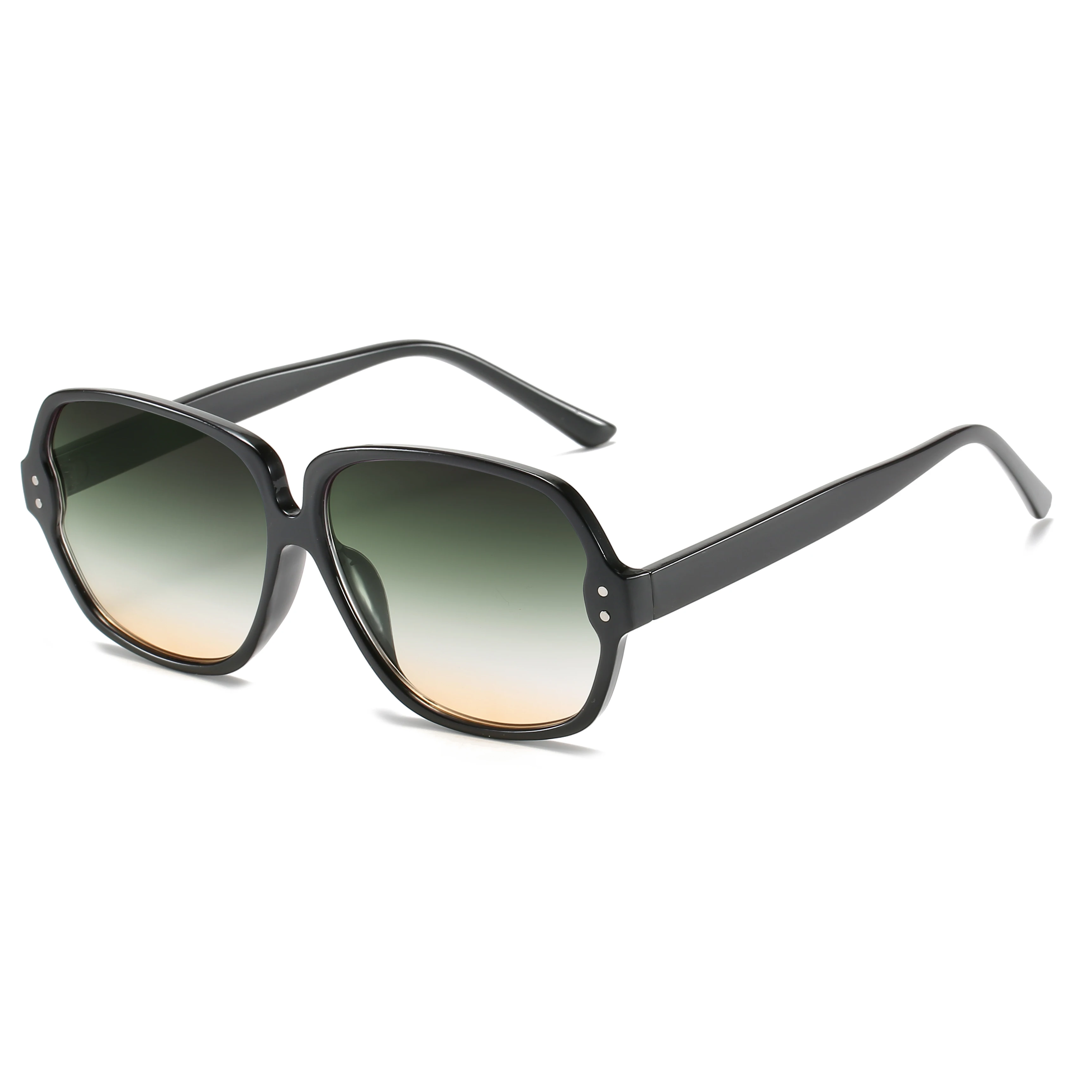 

Three HIPPOS Unique Sun Glasses Unisex Metal Driving Custom Logo Shades Fashion Sunglasses UV400 Black Yellow Blue Pink