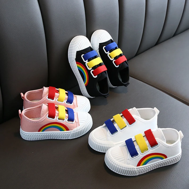 

Spring and Autumn Children's Canvas Shoes Girls' Sports Shoes Boys' Small White Shoes Students' Shoes Casual Board Shoes