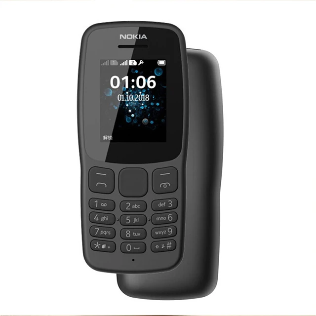 

For Nokia 106 (2018) Mobile Phones Dual SIM GSM FM Radio Keyboard Unlocked Simple Cell Phone