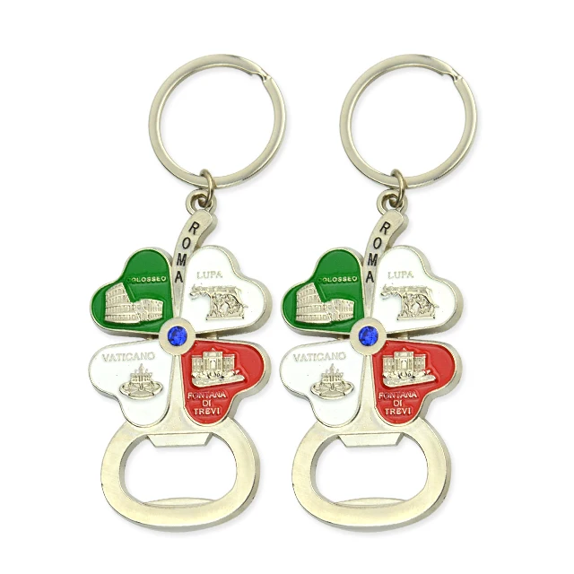 

New Product Metal Blank Soft Enamel Keyring Key Chain Engraved Beer Multifunction Bottle Opener Keychain