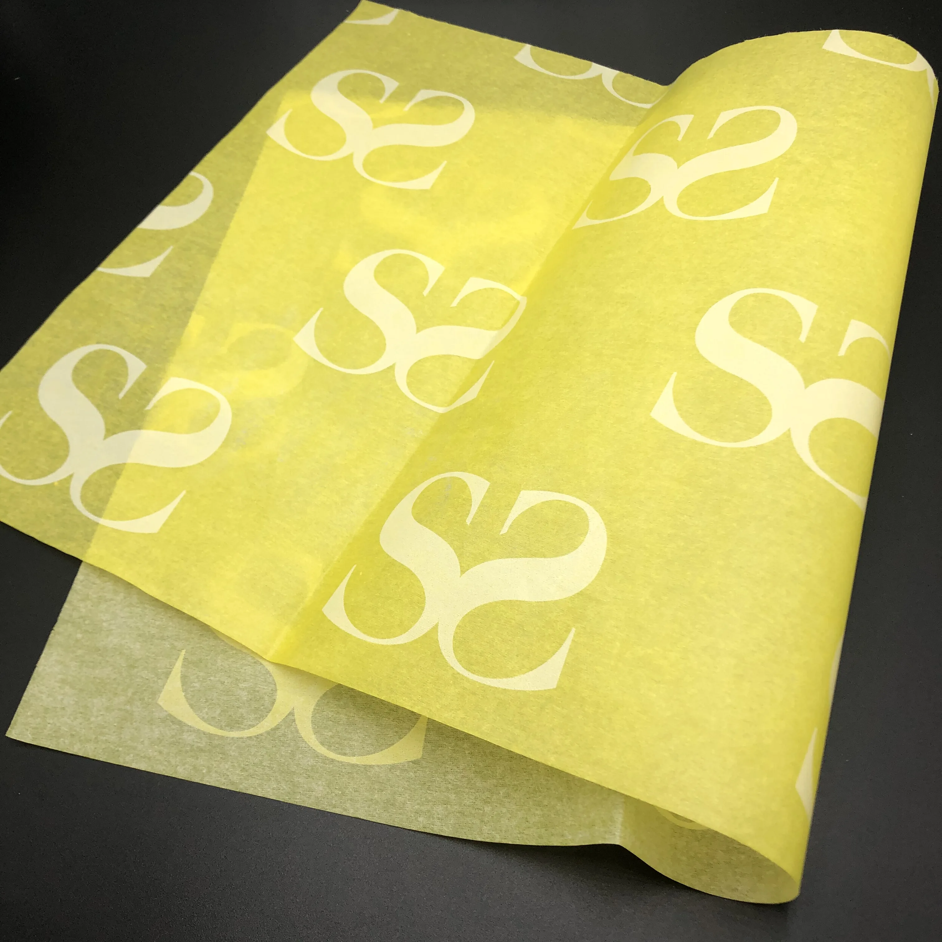 Wholesale Custom Printed Logo Gift Wrapping Clothing Black 17gsm Tissue