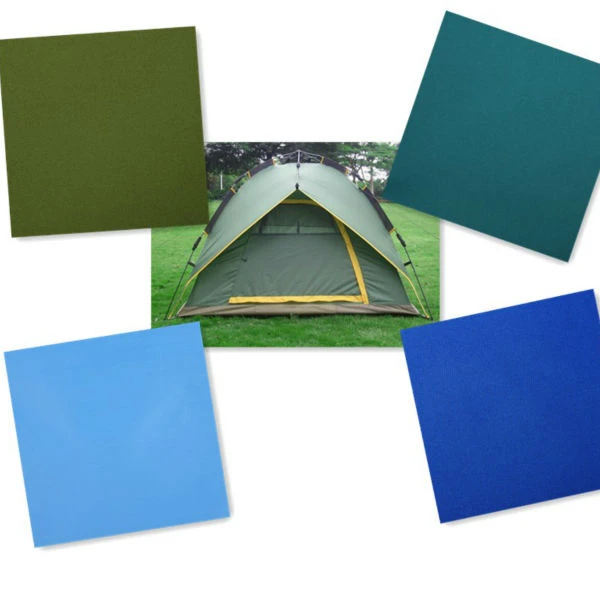 
China supplier 100% polyester fabric waterproof with pu coating produced by Hangzhou Caishi for yellow tent and other outdoors 