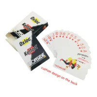 

Custom cheap promotion company logo printing Paper Poker Playing Cards 57x87mm