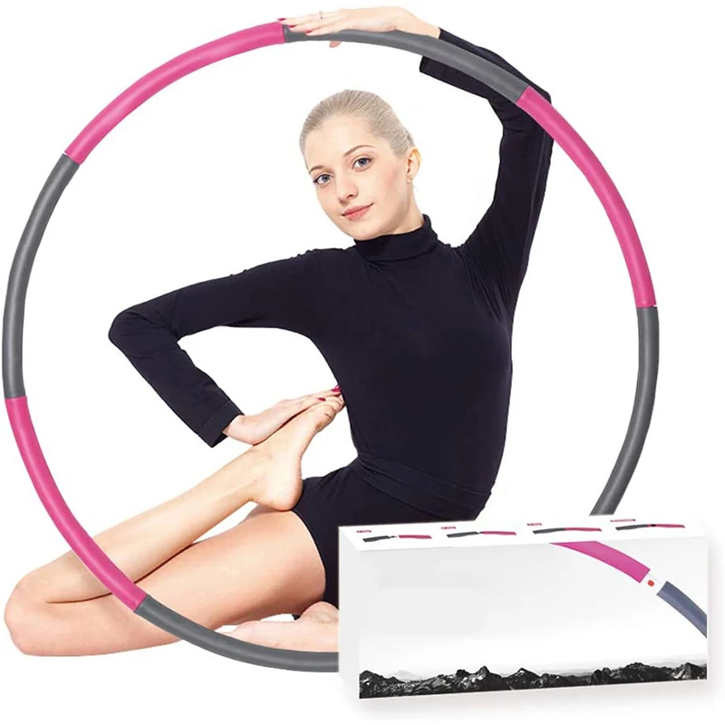 

Removable Gym Equipment Weighted Hula Hooping Fitness Hula Hooping for Adult, Customized color