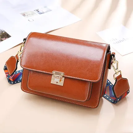 

2021 Designer Custom Mini Oil Leather Vintage Messenger Bag Crossbody Shoulder Sling Bags purse For Women, Burgundy / black / brown / blue