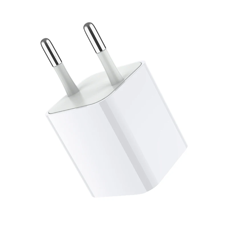 

Jellico New 2019 Trending Product 5v 1A Usb Travel Charger Wall Charger EU Plug Charger For Lighting Mirco Usb Type C, White