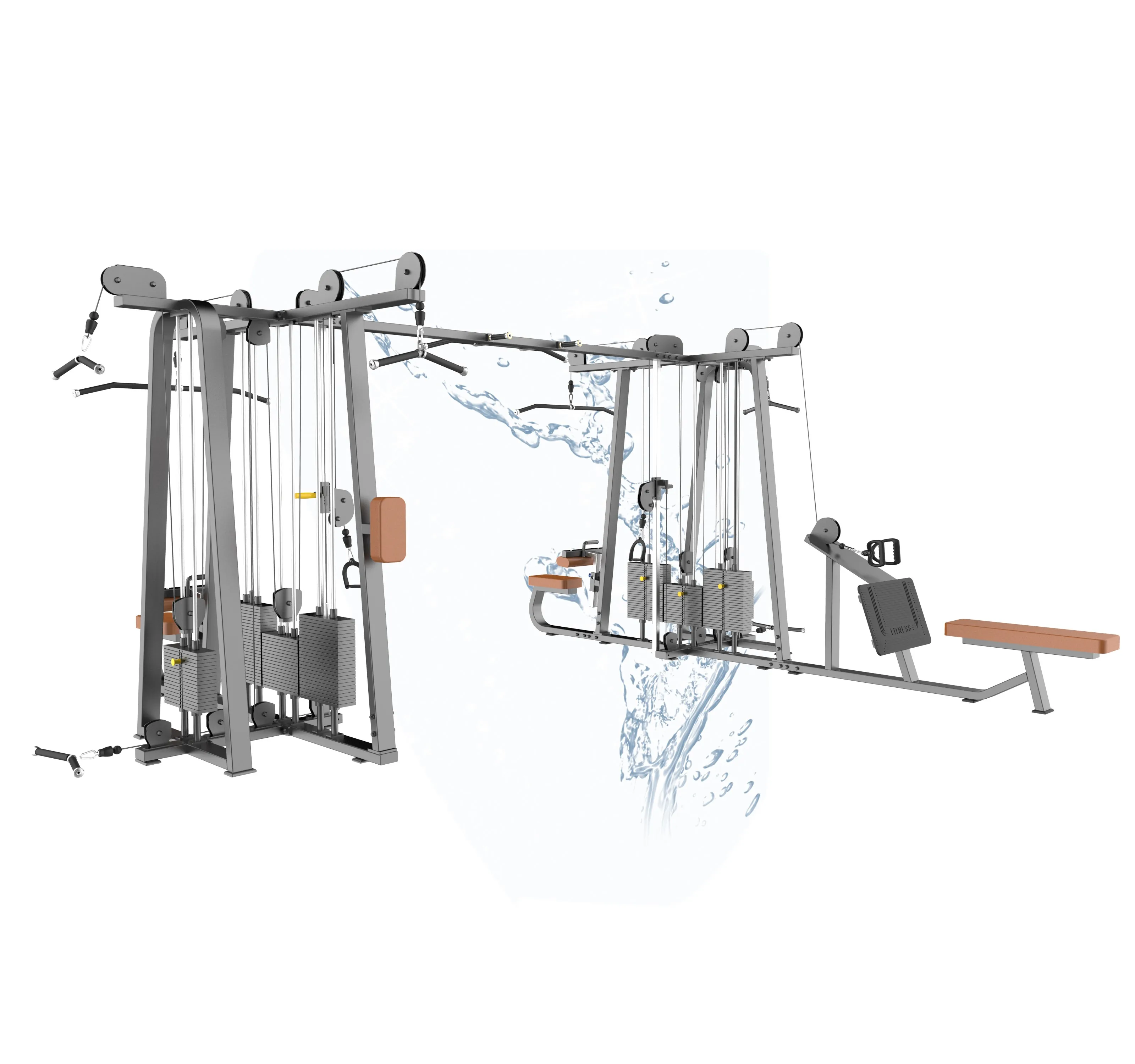 

Factory Direct Supply 8 Station Workout Machine Gym Equipment Manufacturer Multi Gym Station Machine with Best Quality, Customized color