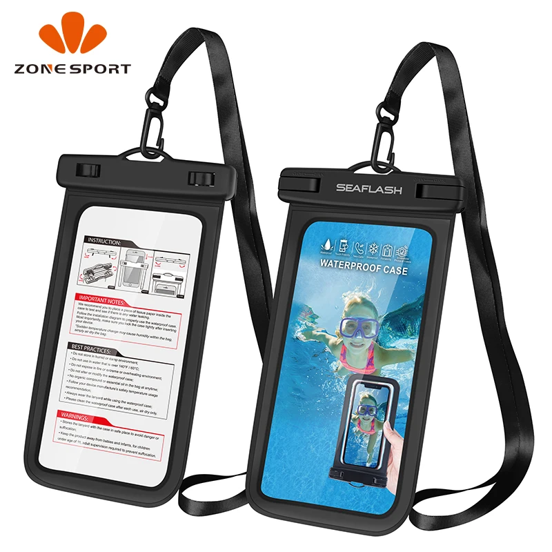 

Waterproof Mobile case Underwater Swimming Phone Bag Waterproof Phone Case, Black, blue, golden, green, orange, pink, purple, red, white, yellow