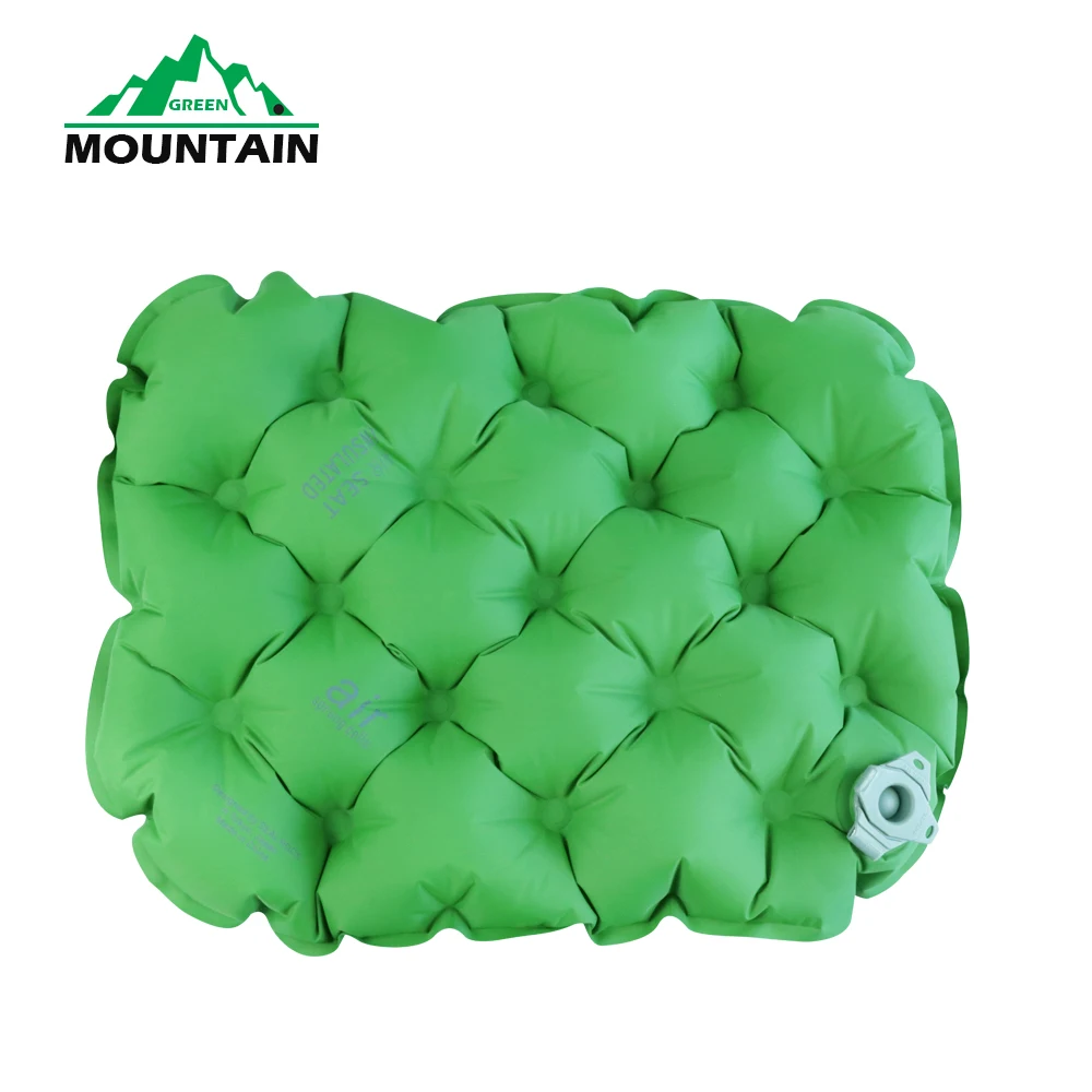 

China hot new pattern Ultra light Nylon TPU Inflatable outdoor sit cushion pad camping cushuion, Orange, purple, gray, light blue, green,
