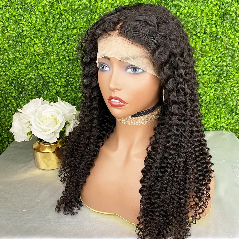 

Full Lace Wig Curly Wig Wet And Wavy Human Hair Wigs With Baby Hair 150%Density Virgin Cuticle Aligned Hair Bleached Knots