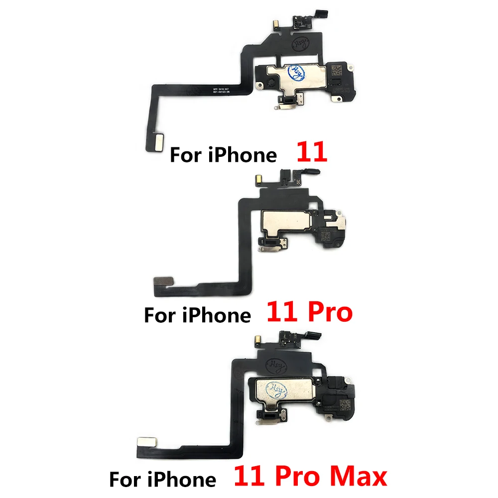 

Ear Earpiece For Iphone X XR XS 11 Pro Max Proximity Sensor Sound Earphone Speaker Flex Cable Assembly Listening Parts