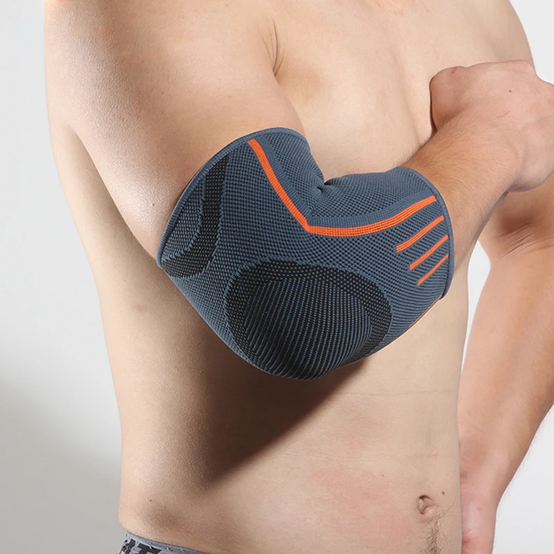 

Low MOQ Sports Elbow Knee Support Adjustable Elbow Pad Sleeves Knee and Gym Elbow Guard For Basketball, Black
