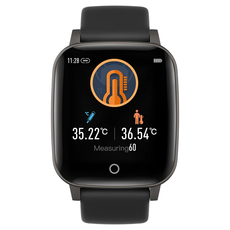 

Temperature Smart Watch For Android IOS phone Waterproof Heart Rate Tracker Blood Pressure Oxygen Sport Smartwatch