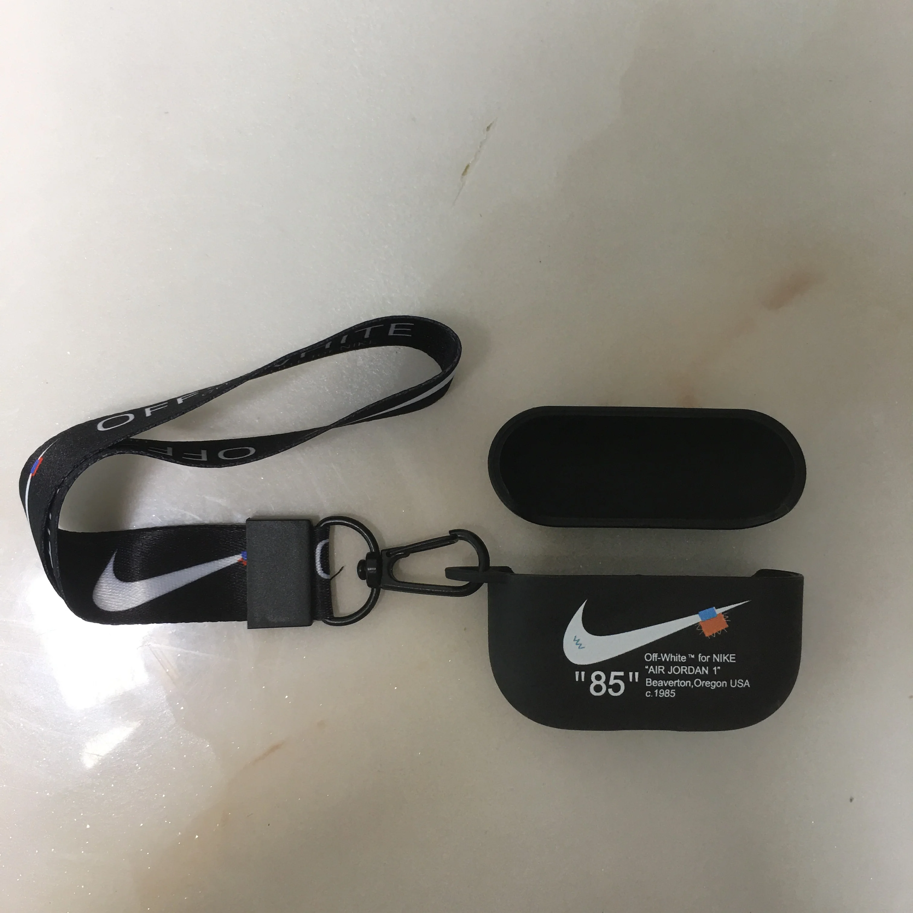 Luxury For Airpods Pro Case Transparent With Lanyard For Nike Offwhite