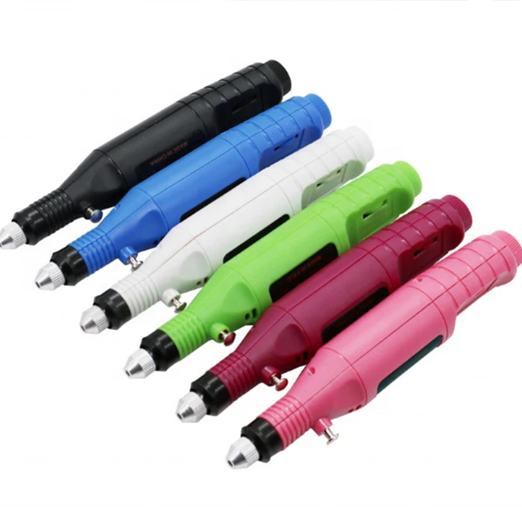 

OMG Electric nail file drill recharg pen with 6 bits kit manicure pedicur machine professional naildrill manicur 35000 portabl, 6 colors