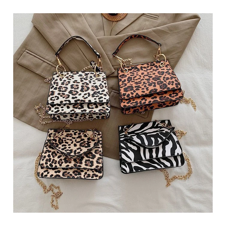

2021 Trend Fashion Ladies Retro Plaid Leopard Print Shoulder Bags for Women Handbag, Customized color