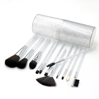 

12 makeup brushes set 12 barrel brushes multicolor transparent onion powder portable barrel packaging makeup tools