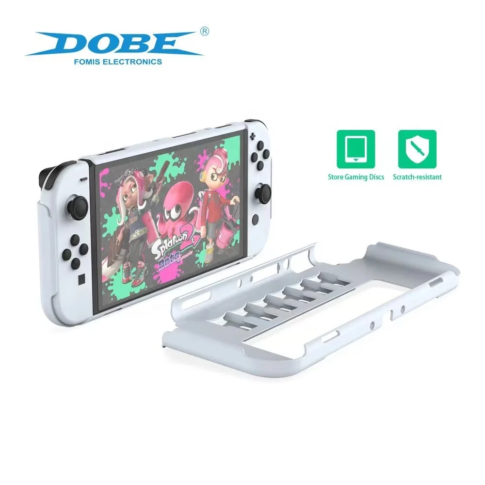 

DIY protective case for nintendo switch oled model 2021 Grip Cover with Shock-Absorption and Anti-Scratch shell switch oled case
