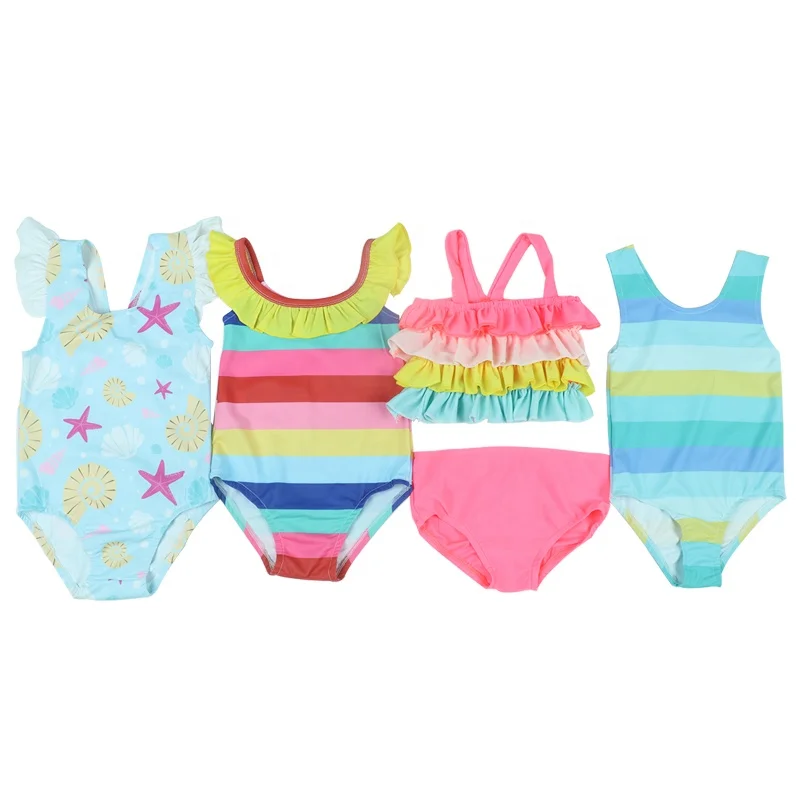 

girl swimwear kid 12 year old polyester swimsuit child swimming teen bikini one pieces baby girl swimsuits, Customized colors