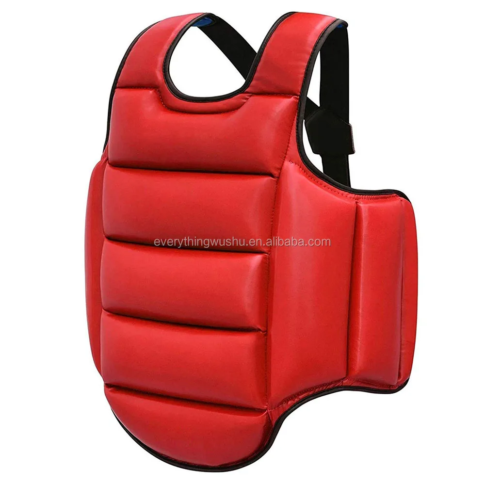 Taekwondo Chest Guard Boxing Kickboxing MMA Body Protector WTF Reversible Rib Shield Armor Target Training Uniform Adult Child