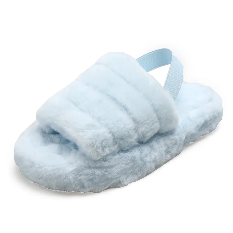 

China Wholesale Soft Fox Fur Slippers For Women, As pictures or oem