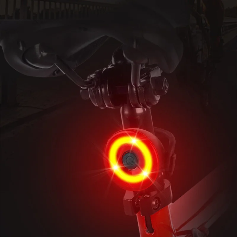 

lampara para bicicleta bicycle smart taillight Auto bike rear light IPX6 rechargeable Led cycling tail light