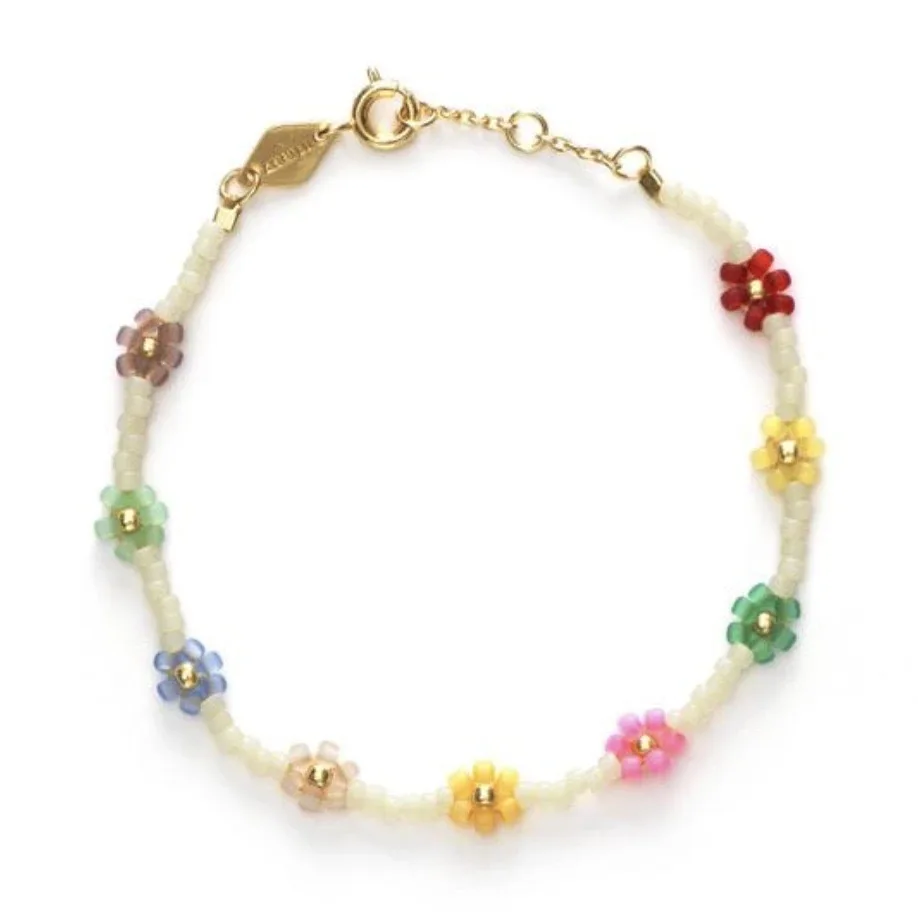 

2021 fashion chic freshwater pearl flower 7 colors petal bracelet, Picture shows