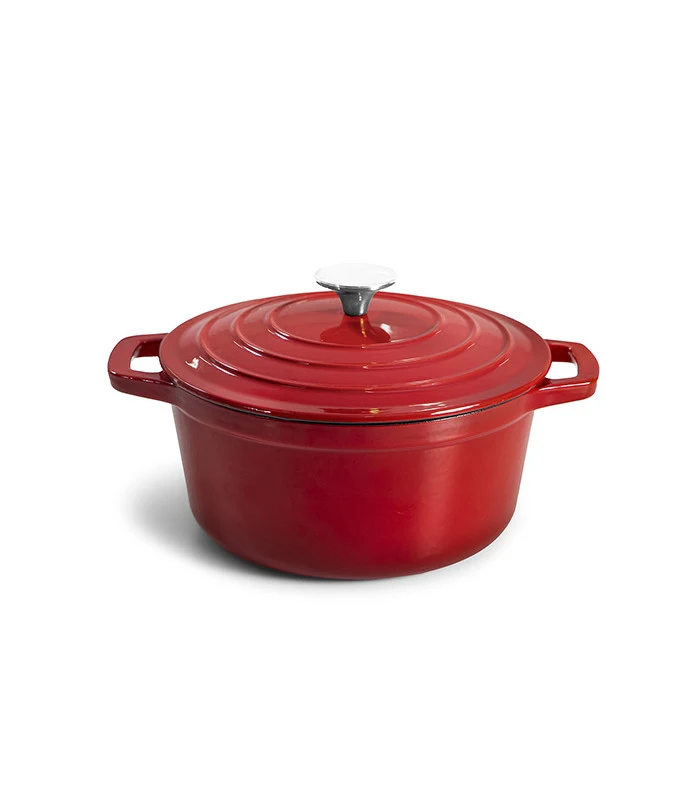 

Red Colors Cast Iron Dutch Oven Enameled Insulated Casserole Hot Pot Cast Iron Enamel Cookware, Red/blue/light green/customized