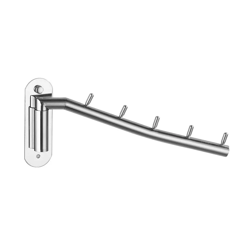 

Stainless Steel Wall mounted Rotatable Clothes Rack For Wall Clothes Hangers