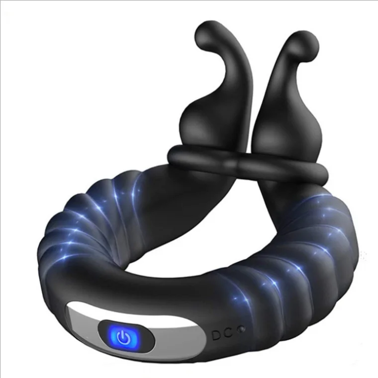 

Cock Ring with 10 Vibration Modes Ring Vibrators with Testicles Vibration for /Perineum/Testicles Stimulation Ring Stretchable